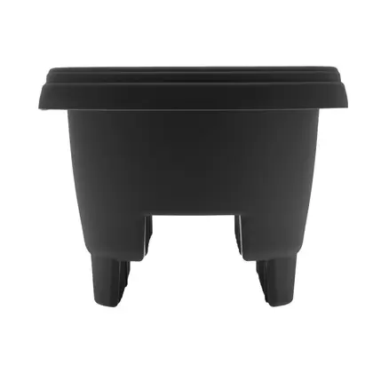 Bloem 12" Deck Rail Planter Black