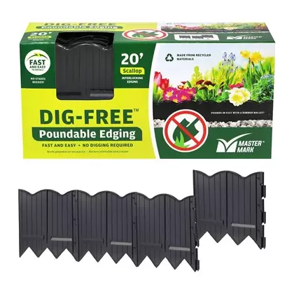 Master Mark 20' Black Poundable Edging