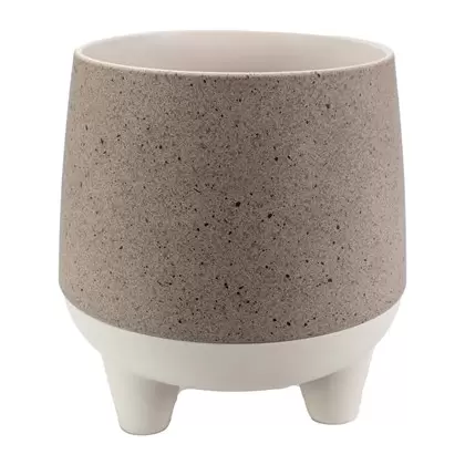 HC 8" Orion Pot Greige Granite/Birch