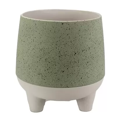 HC 8" Orion Pot Sage Granite/Birch