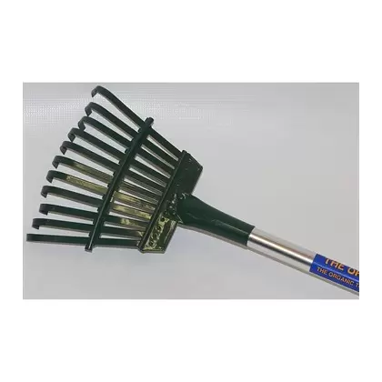 Organic Tool 11 Tine Shrub Rake With Aluminum 48" Handle