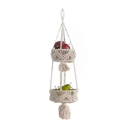Primitive Double Tier Hanging Utility Basket