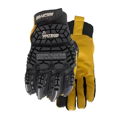 Watson Gloves Flextime Impact w/Cut Large Dryhide Water Resist