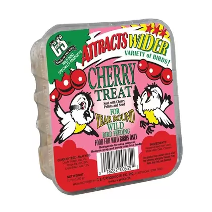 C&S 11.75oz Cherry Treat Suet Cake