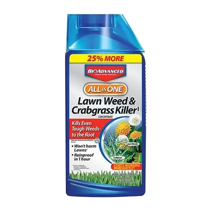 BioAdvanced 40oz All-In-One Lawn Weed Crabgrass Killer Concentrate (Keywords: Bayer )
