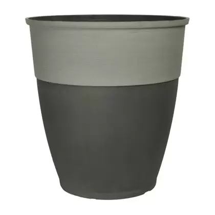 Grower Select 14.00 Hendrix Round Planter, Aged Black, 25 per Case, 14.49in OD x 15.00in H, 5.9 Gallon