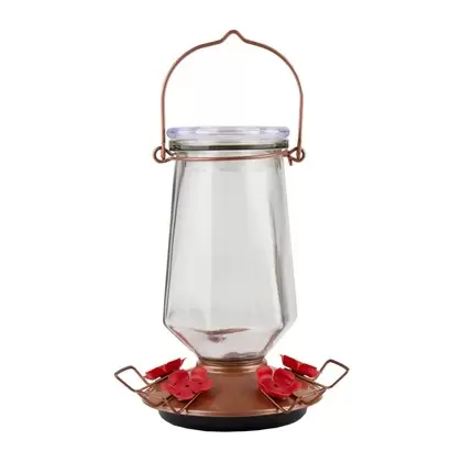 Perky Pet Top Fill Crystal Glass Hummingbird Feeder