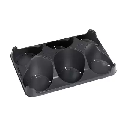POPP UT 16.5 STD X 6 TRAY BLK 50/CS 28CS/PL