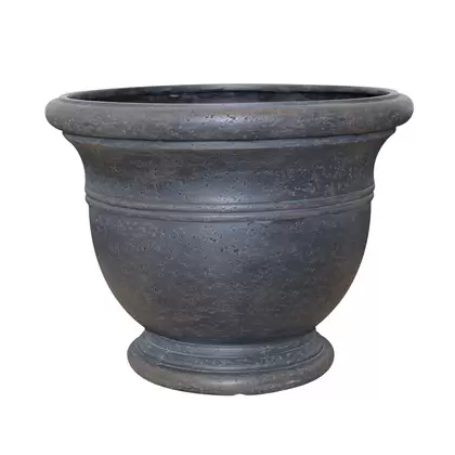 Southern Patio 15" Jean Pierre Belly Pot Brown Stone
