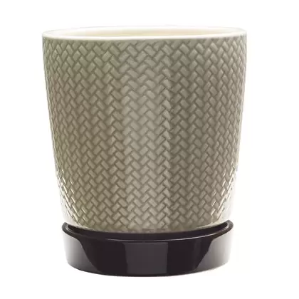 Southern Patio 6.5"H Alice Planter Light Brown Finish