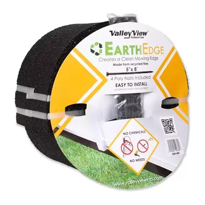 Valley View 8' Rubber Edging Black Roll