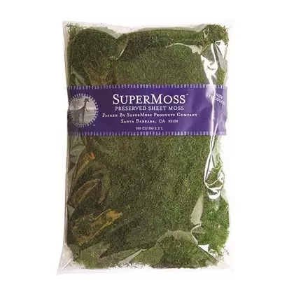 SuperMoss 8oz Sheet Moss Preserved Fresh Green