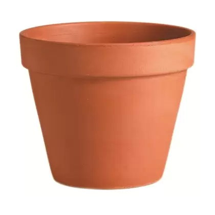 Deroma 4.3" Standard Pot Terra Cotta Clay Case Pack