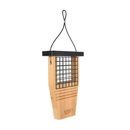 Natures Way Cedar Suet Tail Prop Bird Feeder