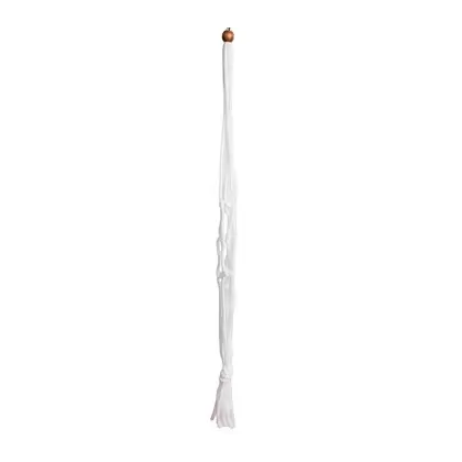 Primitive 30" White Macrame Plant Hanger