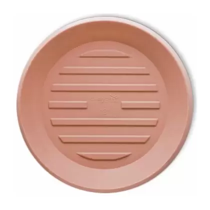 Crescent 10" Round Universal Saucer Weathered Terracotta