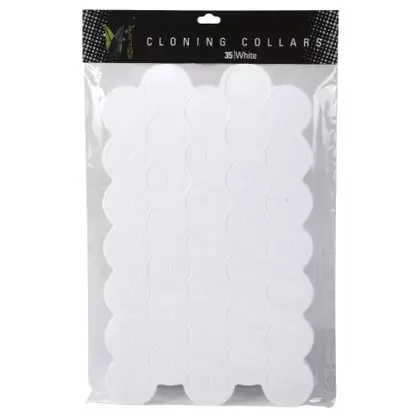 EZ-Clone Colored Cloning Collars White (35/Bag)