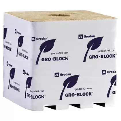 Grodan Improved Hugo, 6Inches x 6Inches x 6Inches, 512 blocks loose on pallet