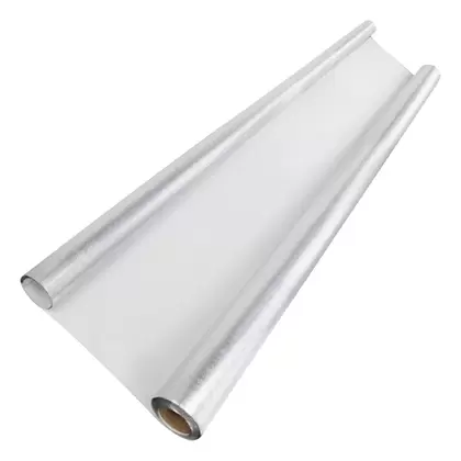 Diamond Foil on White 110 Micron 4ft x 100ft