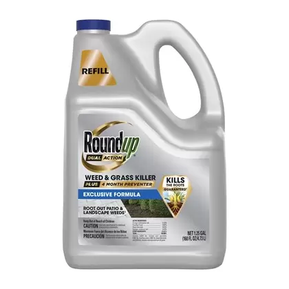 Roundup 1.25gal Dual Action Weed Grass Kill Preventer RTU