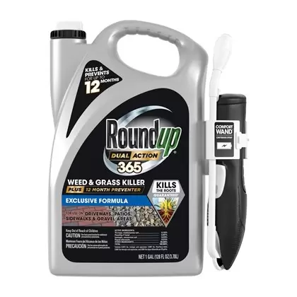 Roundup 1gal Dual Action 365 Weed Killer Preventer Wand