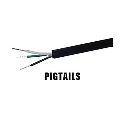 Fluence AC Cord, 15 ft ( 4572mm ), Pigtail to M19 Push Lock Connector, Max 480V AC 5/CS
