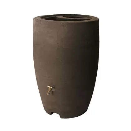 Algreen 50gal Athena Rain Barrel Brownstone