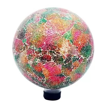 Gardener Select 10" Tempered Multicolor Mix Glass Globe
