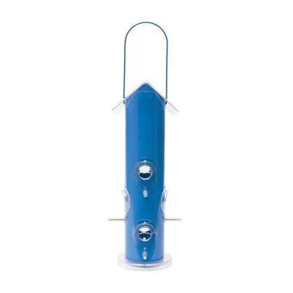 Perky Pet Blue Metal Tube Feeder