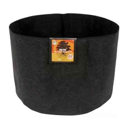Gro Pro Essential Round Fabric Pot - Black 45 Gallon (25/Cs)