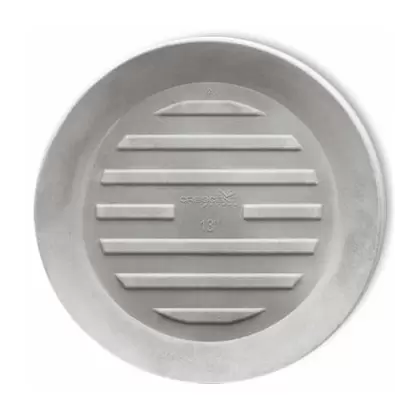 Crescent 10" Round Universal Saucer Weathered Concrete