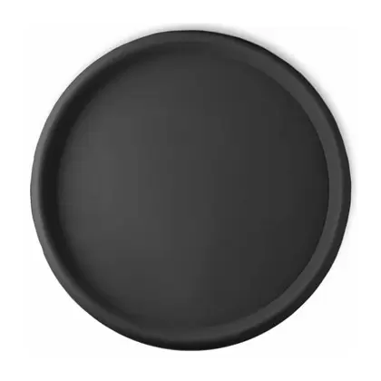Crescent 19.7" Round Universal Saucer Caviar Black