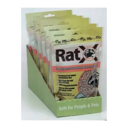 Ecoclear 8oz RatX Bait Pellets with Shelf Tray