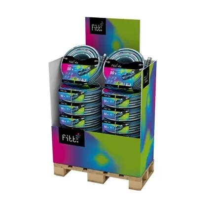 FITT 18pc 5/8"x50' Aqua Master NTS Black w/ Gray Quarter Pallet
