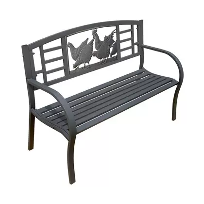 Painted Sky Bench Chicken Tube Steel Bench