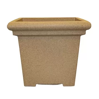 Tusco 20" Modern Square Planter Safari