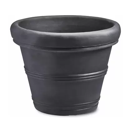 Crescent 20" Brunello Planter Caviar Black