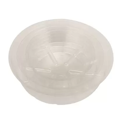 Gardener Select 10" Deep Dish Clear Plastic Saucer