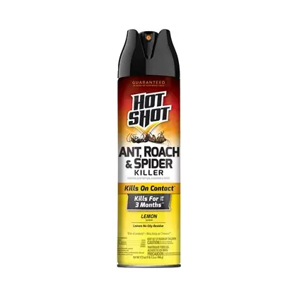 Hot Shot 17.5oz Ant Roach & Spider Killer Lemon