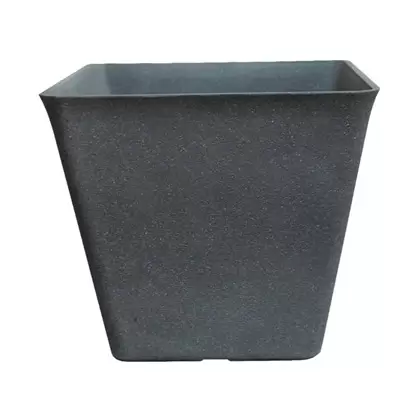 Austram 12" x 12" x 18" Vizcaya Square Planter Anchor Grey
