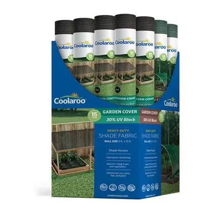 Coolaroo 16pc 6'x15' Light Fabric Rainforest 50% & Black 30%