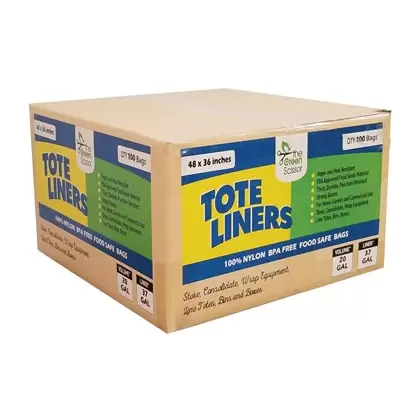 Green Scissor 48"x36" Tote Liners - 100/Pack (BULK)