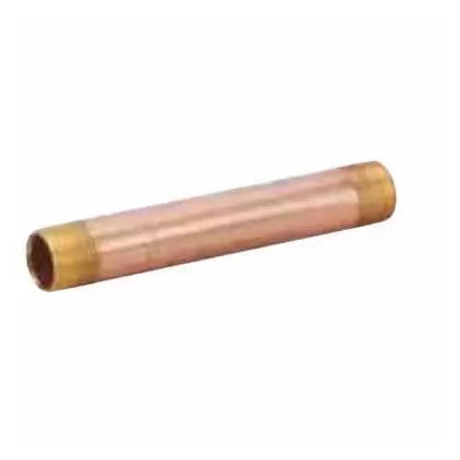 Pipe Nipple, 3/4" x CloseThreaded Lead Free Brass Schedule 40