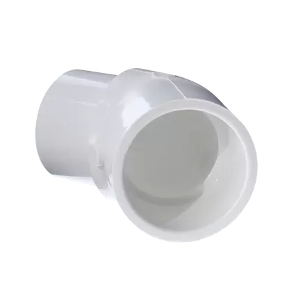 1-1/2" 45 Street Elbow PVC Sch. 40 Spigot x Slip | 427-015
