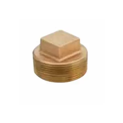 Plug, 1-1/2"MPT Lead Free Brass Square Head