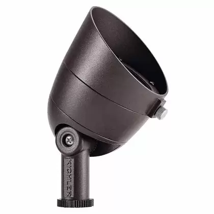 3.5 W 2700K Integrated LED Textured Architectural Bronze Aluminum Spot Light | KIC16153AZT27