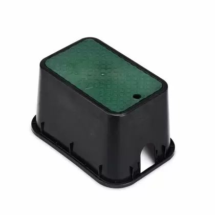 Rain Bird PVB Mini-Standard Rectangular Valve Box with Green Lid | RBBPVMST