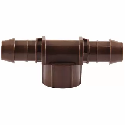 17 mm x 17 mm x 1/2" Barb x FPT XF Series Low Profile Tee | RBXXFFTFA050