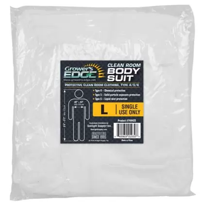 Grower's Edge Clean Room Body Suit - Size L (25/Cs)
