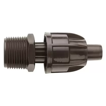 Netafim 17mm TechLock x 3/4 in MPT Male Adapters (25=1/Bag) [TLCK075MA]
